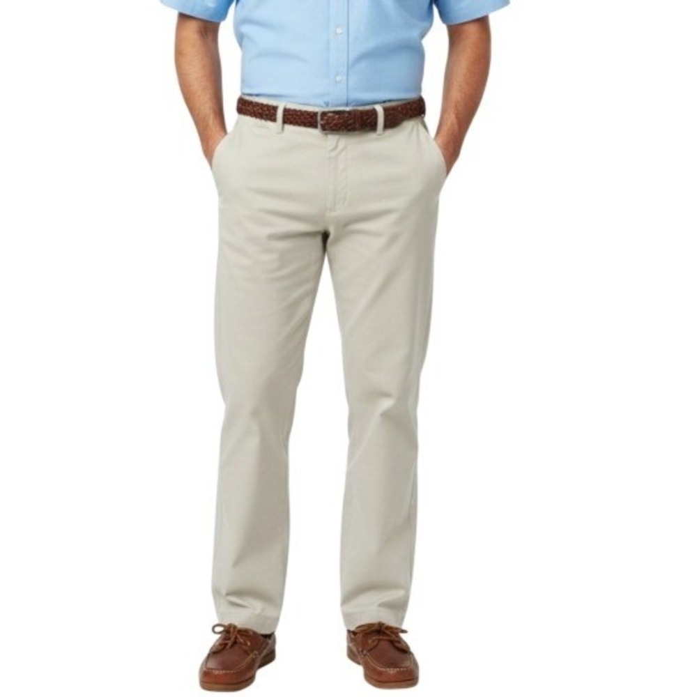 Timber Creek by Wrangler Khaki Straight Leg Chinos Men 38x32 Cotton Pants Casual